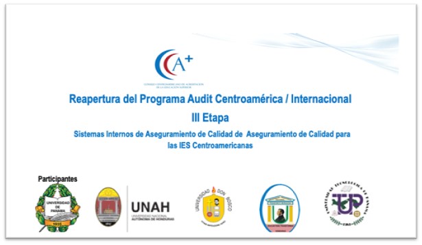  Reapertura del SIAC AUDIT CENTROAMÉRICA ETAPA III. Bajo el Modelo Audit Internacional